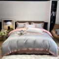 Luxury bedsheet bedding set 100 cotton hotel embroidered